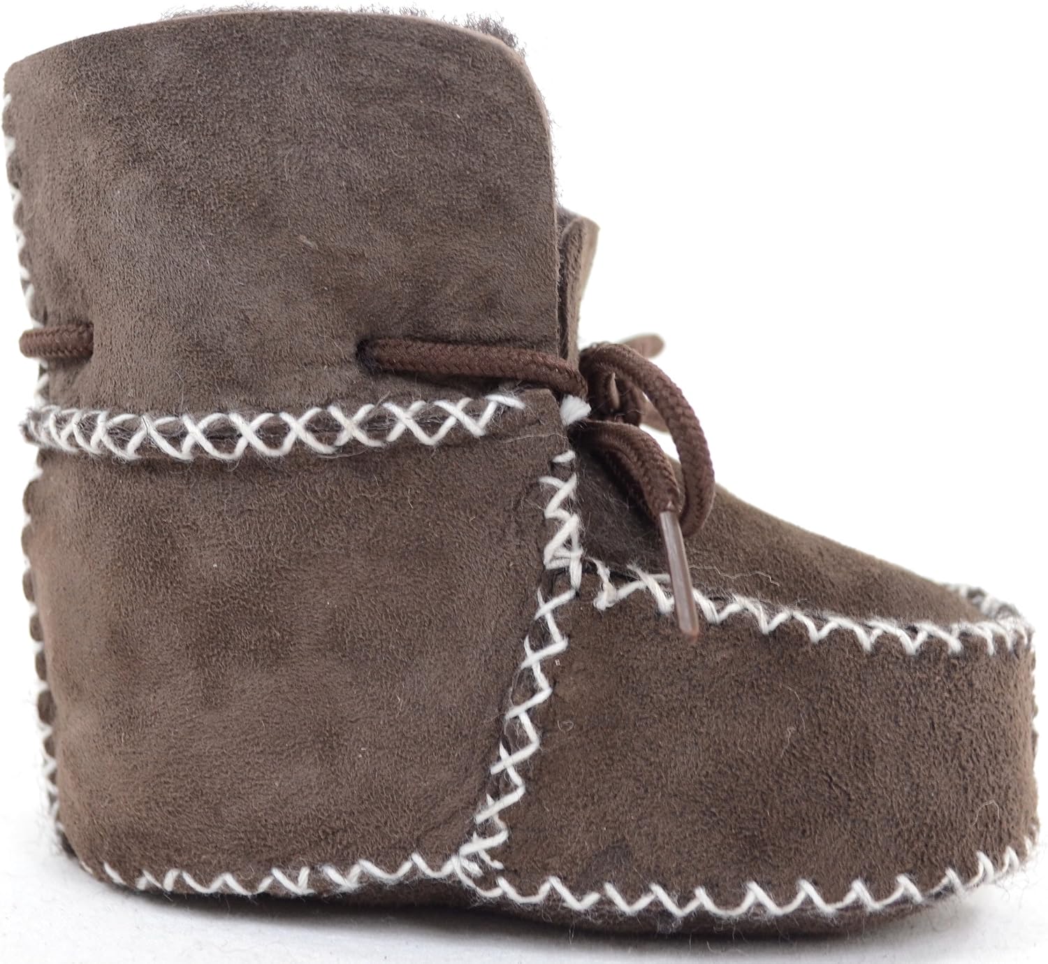 Thumbnail 4 de SNUGRUGS Baby/Children's Sheepskin Booties with Lace Up Fastening
