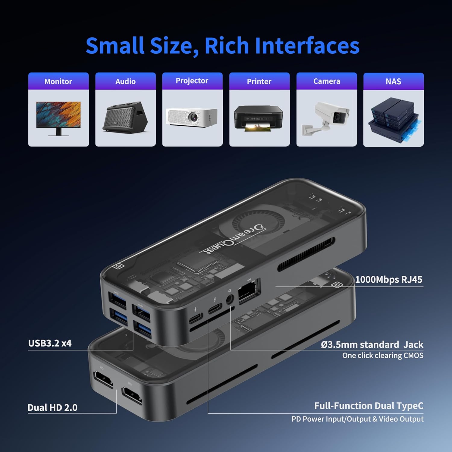 Detalle de DreamQuest Ultra Fast Mini PC Intel N95 12GB 512GB