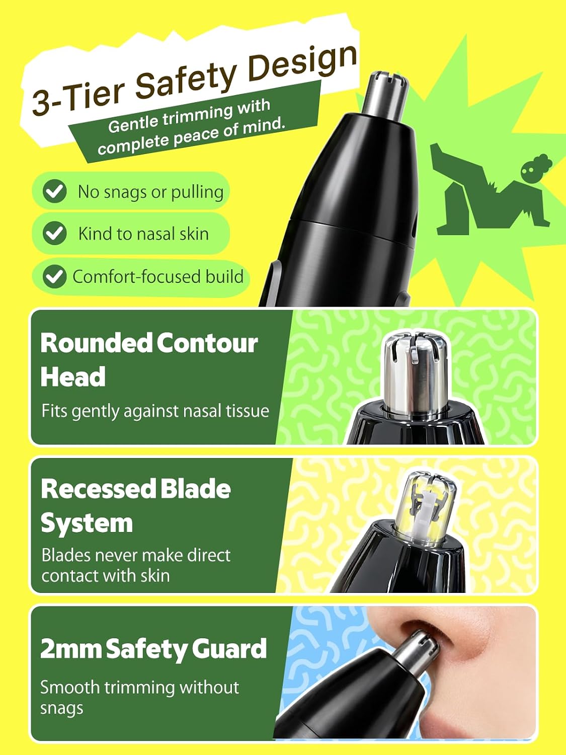 Thumbnail 4 de MANSPOT Nose Hair Trimmer, 90-minute runtime