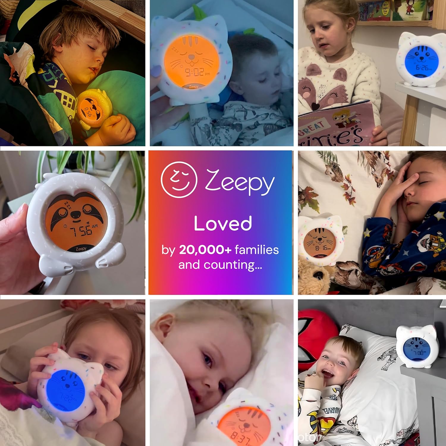 Thumbnail 6 de Zeepy 2-Phase Sleep Trainer Clock by Slumber the Sloth: USB-Powered Toddler Clock for Peaceful Nights
