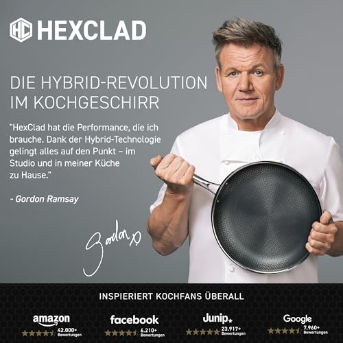 Thumbnail 8 de HexClad Premium Glasdeckel 30 cm – Pfannendeckel mit Dampfauslass