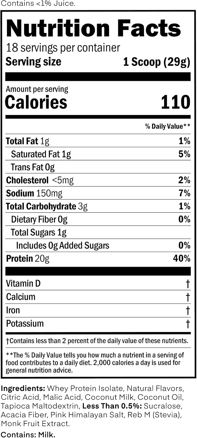 Detalle de Oath Nutrition Clear Whey Protein Powder, 18 Servings