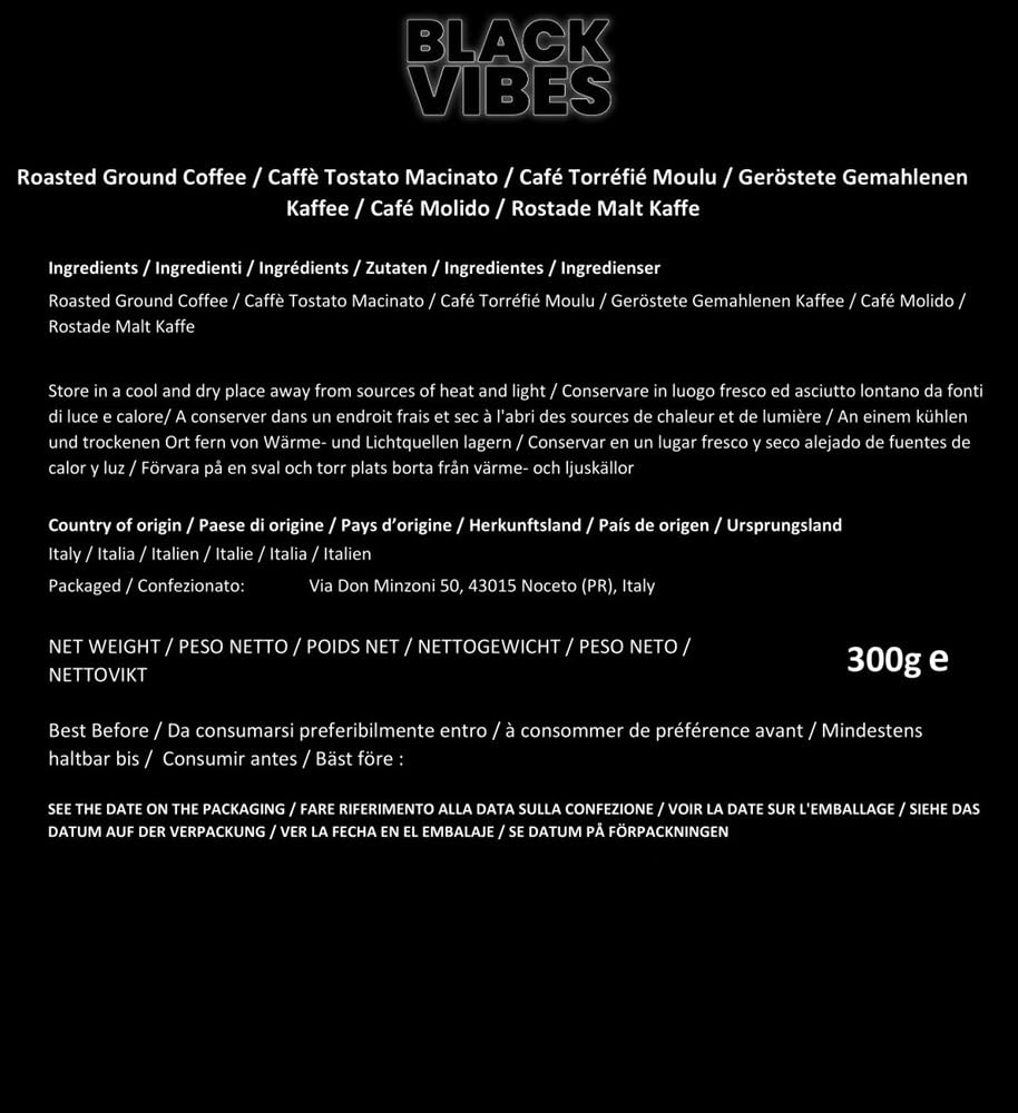 Detalle 2 de Black Vibes Gemahlener Kaffee Geschenkset – WORLD'S COFFEES, 6 sortenreine Single-Origin-Kaffees, 300 g