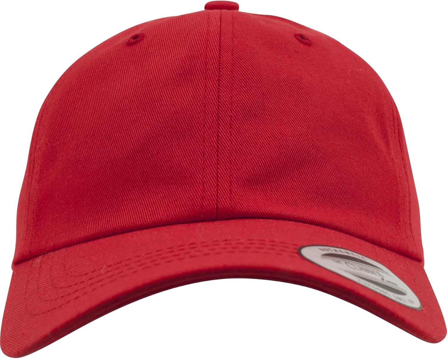 Detalle de Flexfit Low Profile Cotton Twill-keps, unisex med låg profil och remspänne i mässingslook