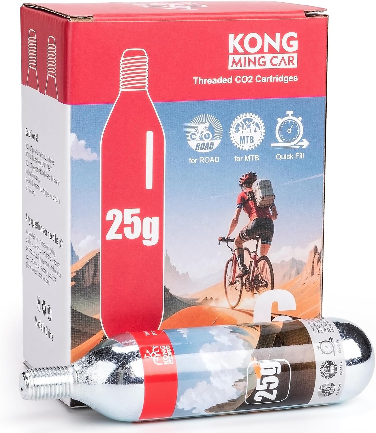 Detalle de KONG MING CAR CO2 cartridges 16g