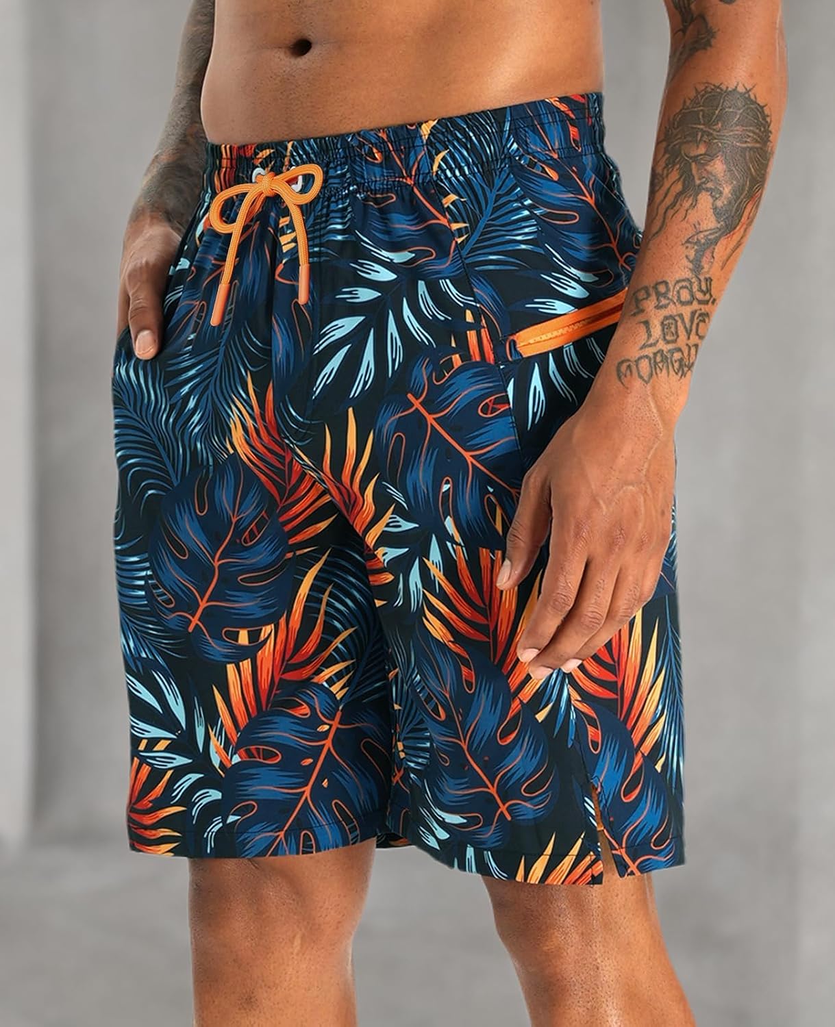 Thumbnail 6 de APTRO 2-in-1 Men’s Swim Trunks 9" with Zipper Pockets (Built-in Board Shorts Liner)