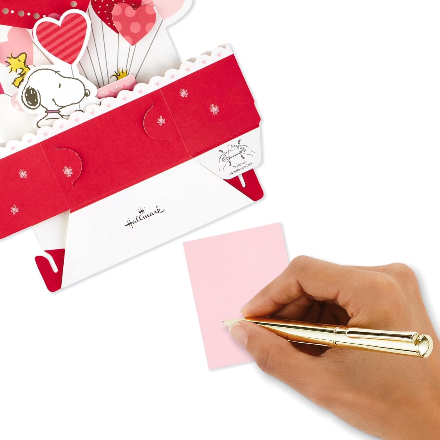 Detalle de Hallmark PEANUTS Valentines card 3D pop up