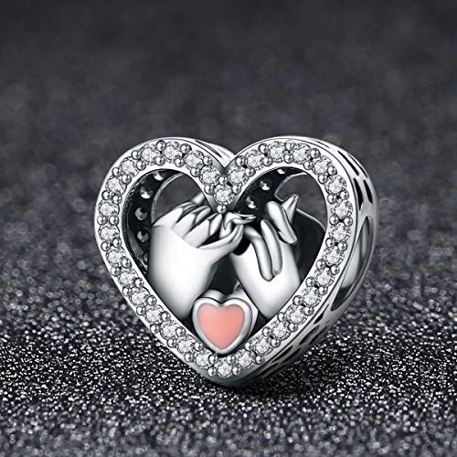 Thumbnail 6 de ShiYu Charm de plata de ley 925 en forma de corazón con manos para pulsera Pandora