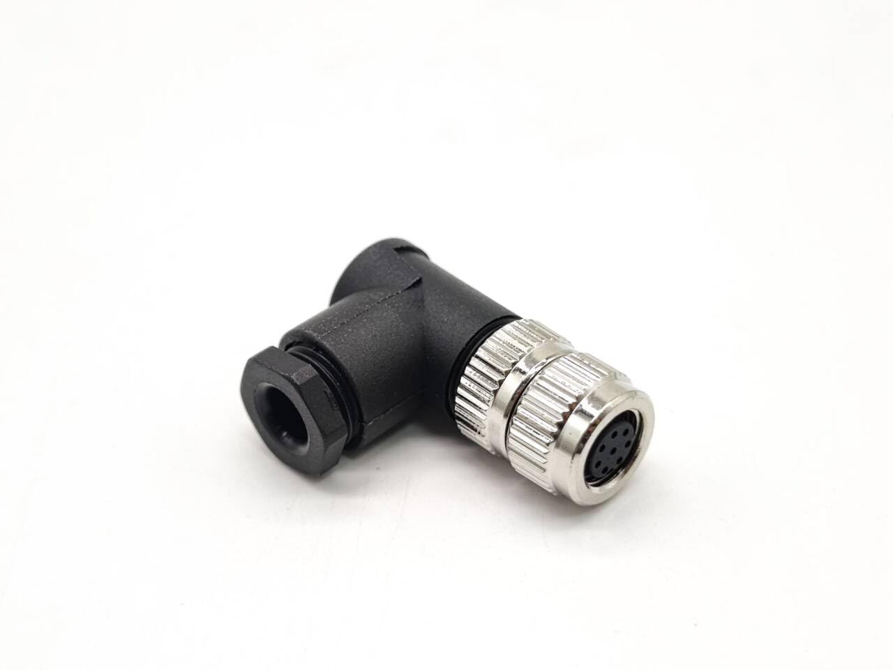 Detalle de Elecbee EB-400-8038-H M8コネクタ 8ピンメスAコード・直角・ねじ式