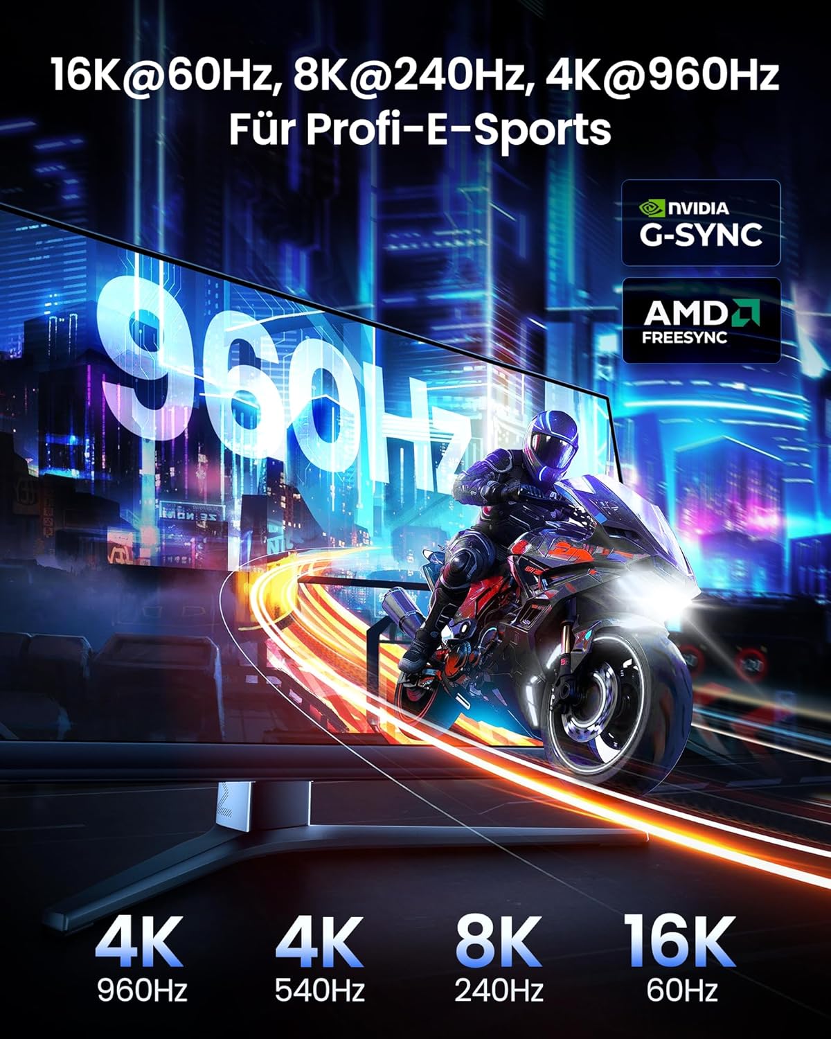 Thumbnail 1 de Silkland DP80 80Gbps DisplayPort 2.1 Kabel 3m