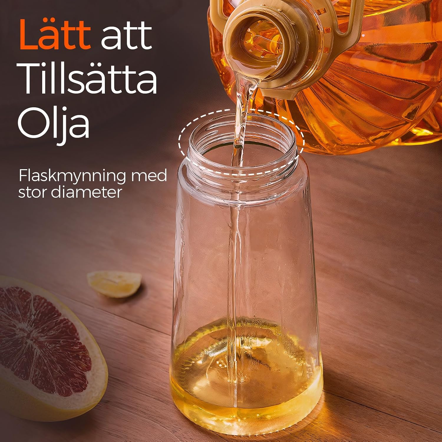 Detalle de YARRAMATE OS oljesprayflaska 470 ml – spraya och hälla, glas