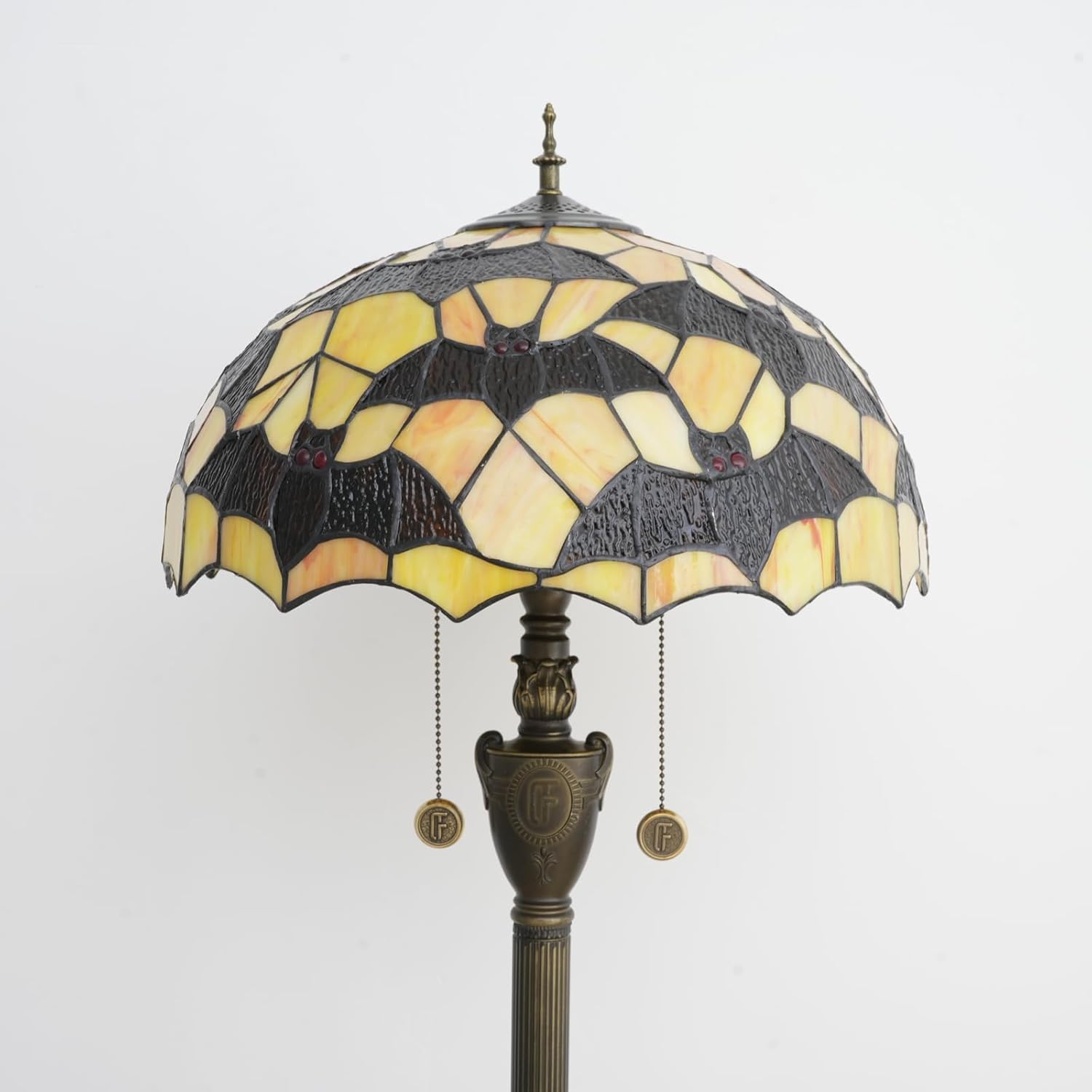 Thumbnail 3 de NUODITOS Tiffany Black Bats Floor Lamp — Vintage Stained Glass, Bright Yet Gentle Illumination