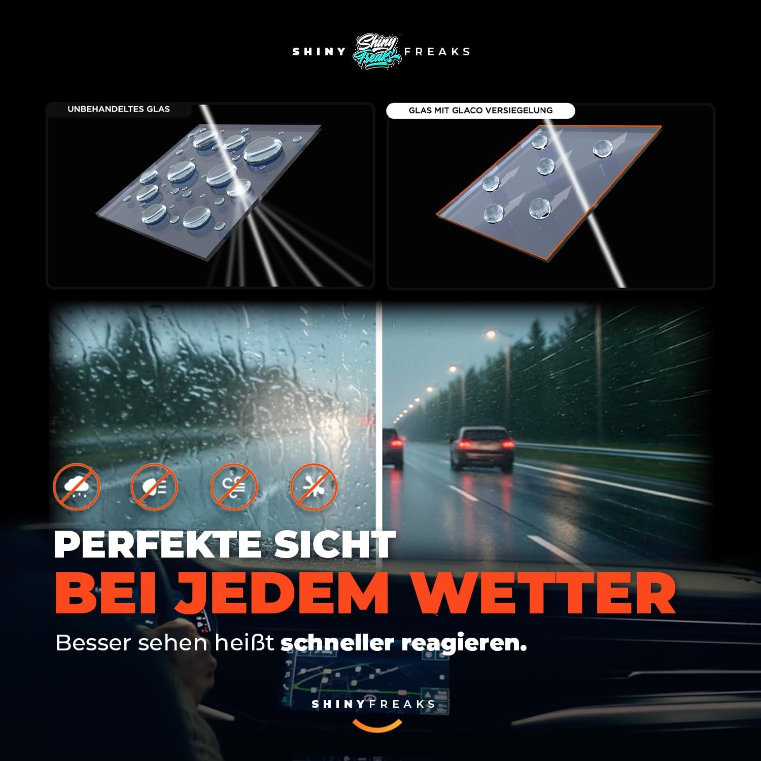 Thumbnail 3 de Soft99 Glaco DX Glasversiegelung Bundle mit Roll-On Glass Compound & Glasreiniger-Set