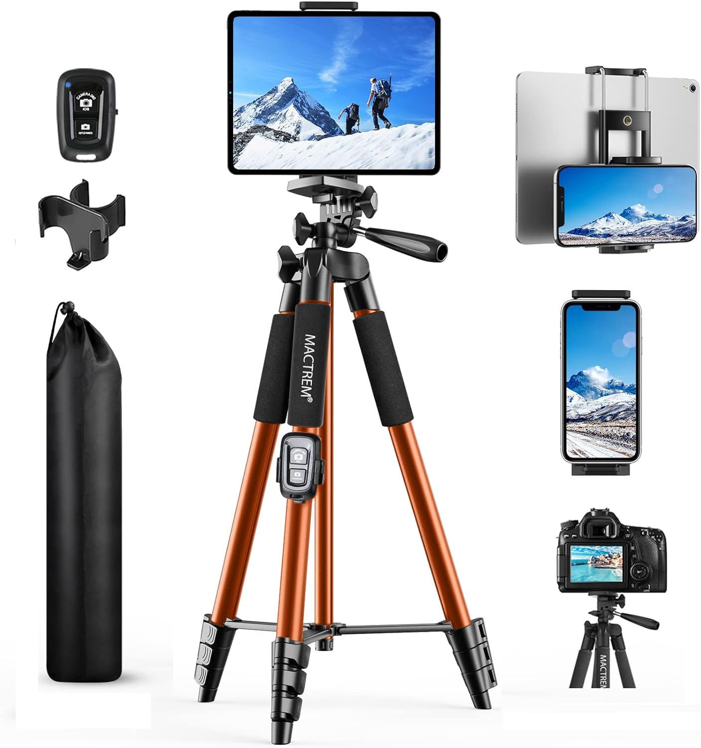 Thumbnail 6 de MACTREM Handy Stativ 165 cm für Smartphone