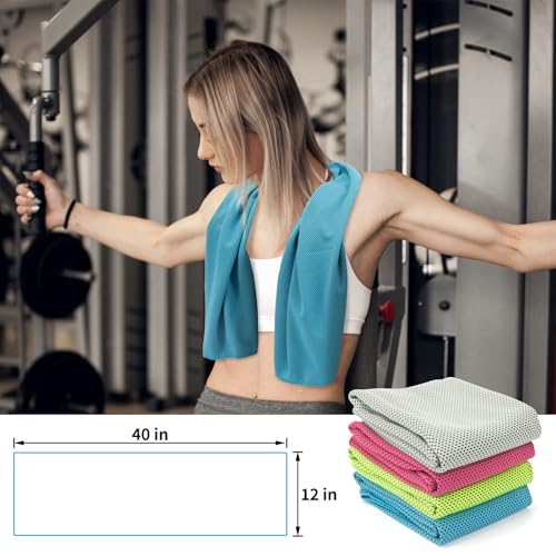 Thumbnail 8 de YESLIFE Cooling Towels, 4-Pack 40"x12", Multicolor Set A