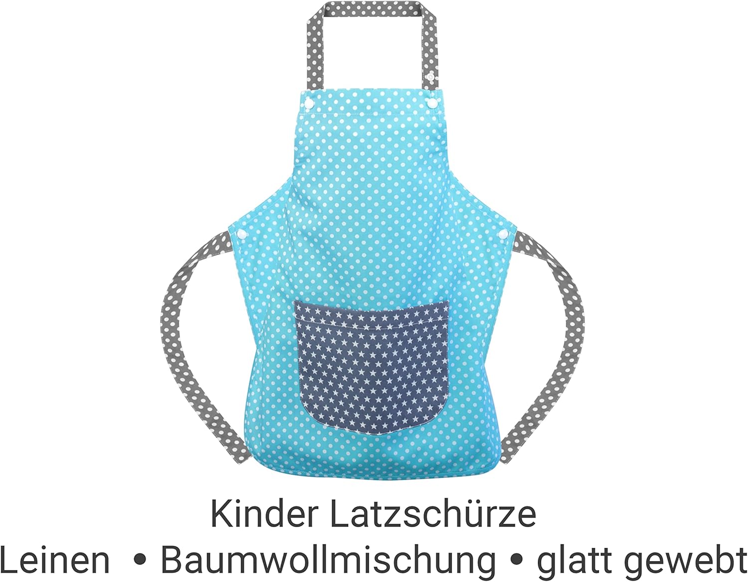 Detalle de Emily’s Check Tablier à bavette pour enfants – 3–6 ans, 2 tailles, 5 variantes