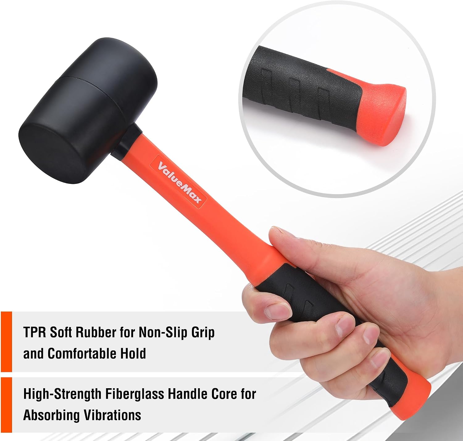 Detalle 2 de ValueMax Rubber Mallet, 8 oz