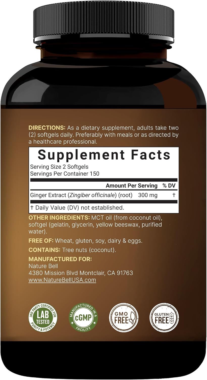 Thumbnail 6 de NatureBell Ginger Supplement, 300 Softgels