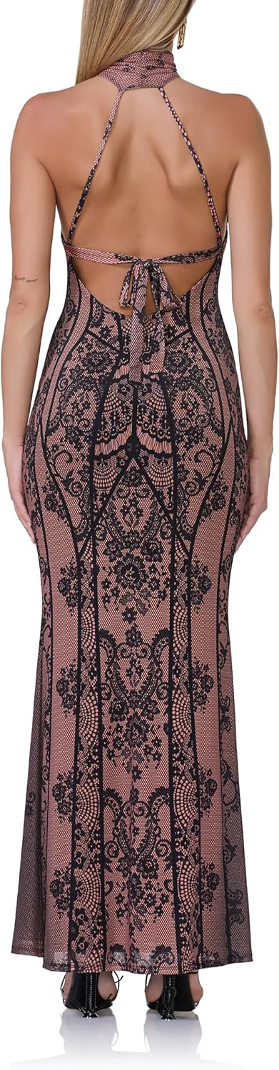 Thumbnail 3 de AFRM Halter Maxi Dress
