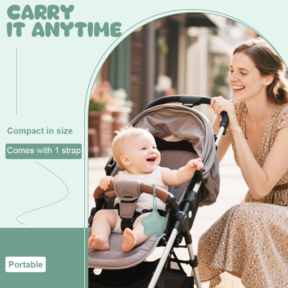 Thumbnail 5 de HAGOT 2 Pack Silicone Dummy Holder: Universal Pacifier Case for Travel & Home