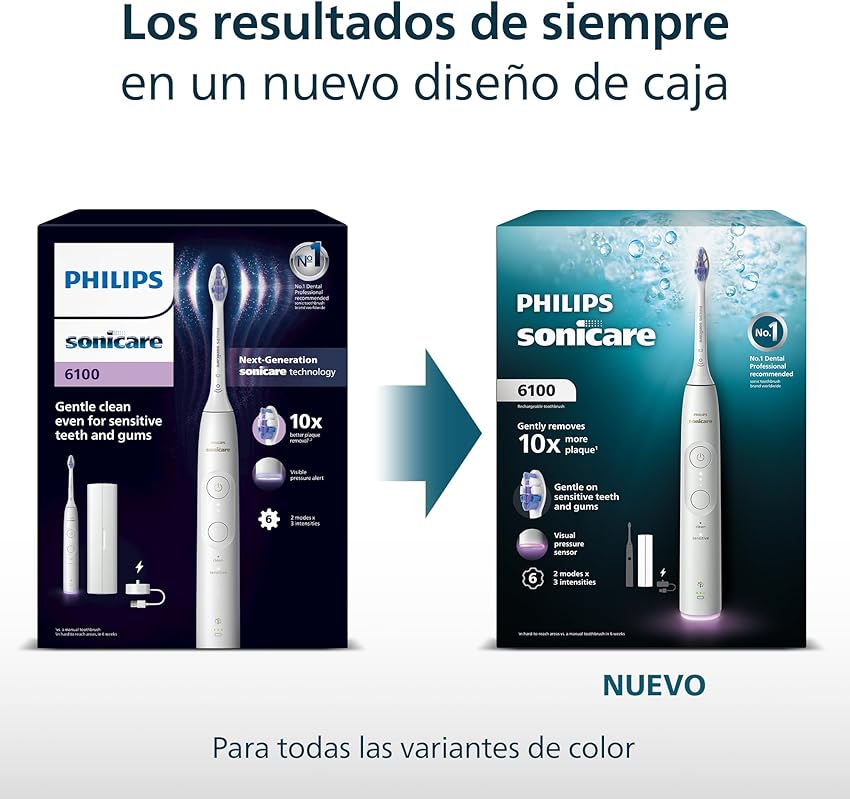 Thumbnail 5 de Philips Sonicare 6100: Cepillo eléctrico sónico con tecnología avanzada 🦷