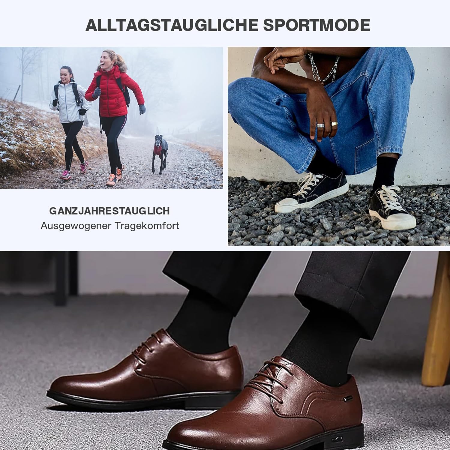 Thumbnail 2 de QINCAO Sportsocken 10 Paar aus Baumwolle