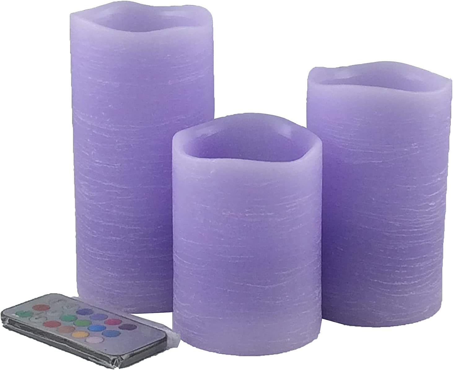 Thumbnail 5 de Adoria Pink Flameless LED Candles Set of 3 🕯