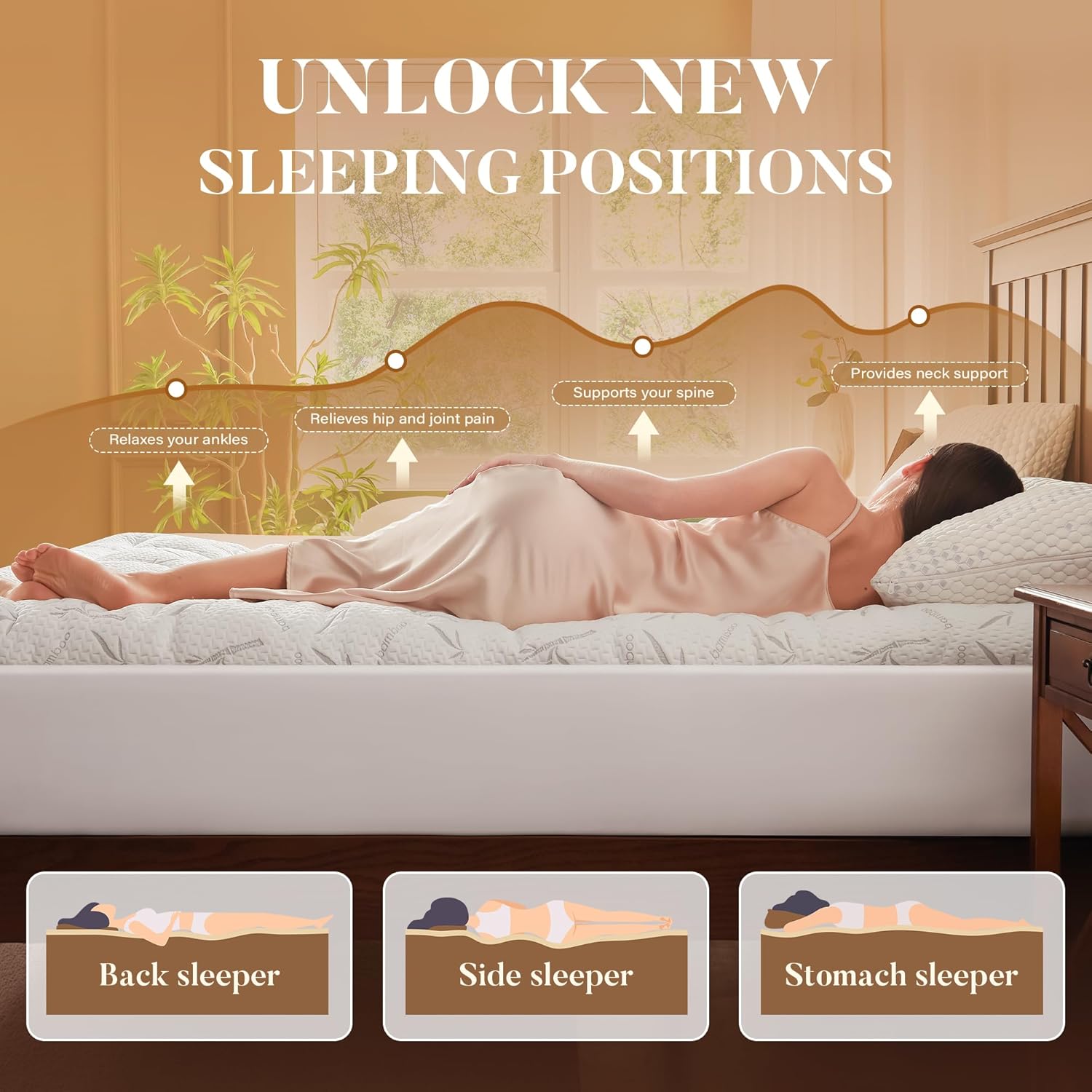 Thumbnail 2 de Primesoft King Size Waterproof Mattress Topper 21in