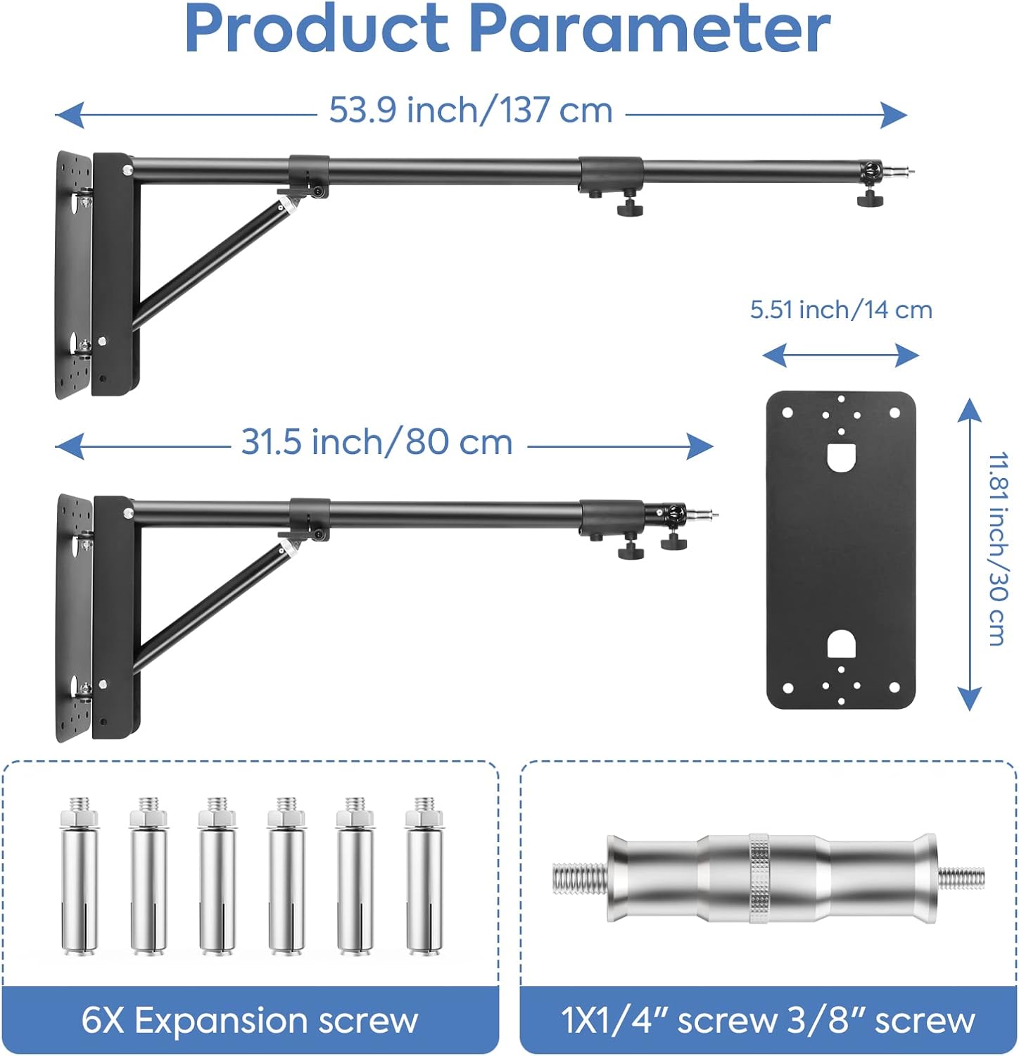 Thumbnail 3 de Heorryn Wandmontage Ausleger Boom Arm 76–133 cm