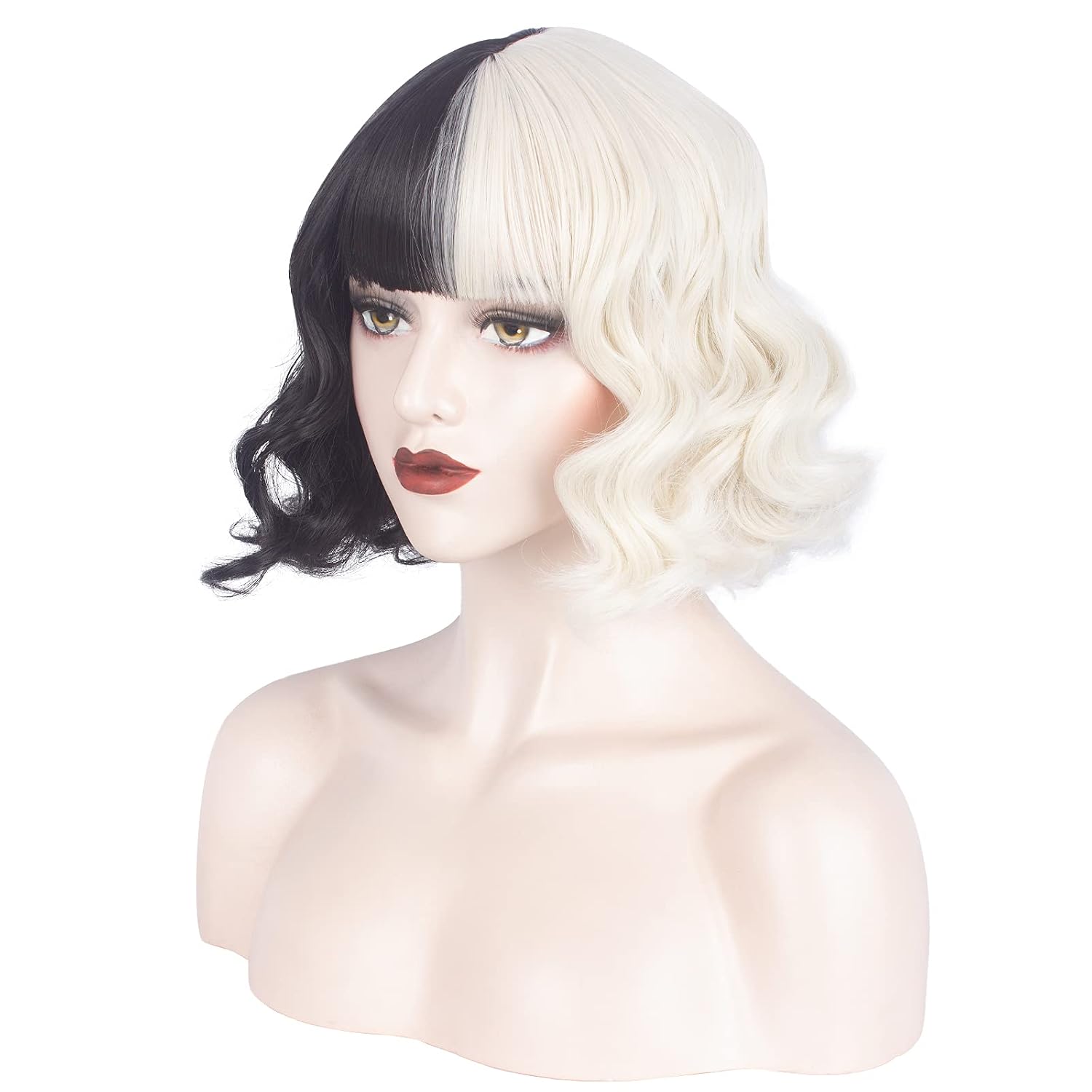 Detalle de WeKen Synthetic Wig, Short Wavy
