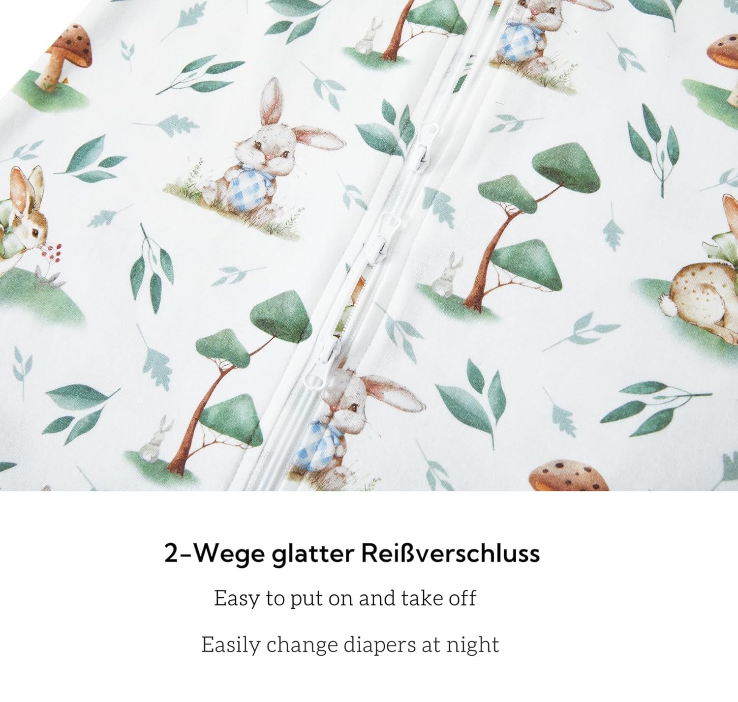 Thumbnail 4 de Chilsuessy 2er Pack Baby Schlafsack Sommer mit Füßen 0.5 Tog – 100% Baumwolle