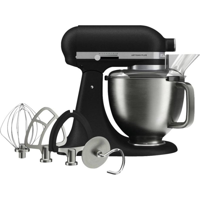 Detalle de Batidora KitchenAid 5KSM50PKVEBK 4,7 L — Potente y robusta para masas y claras