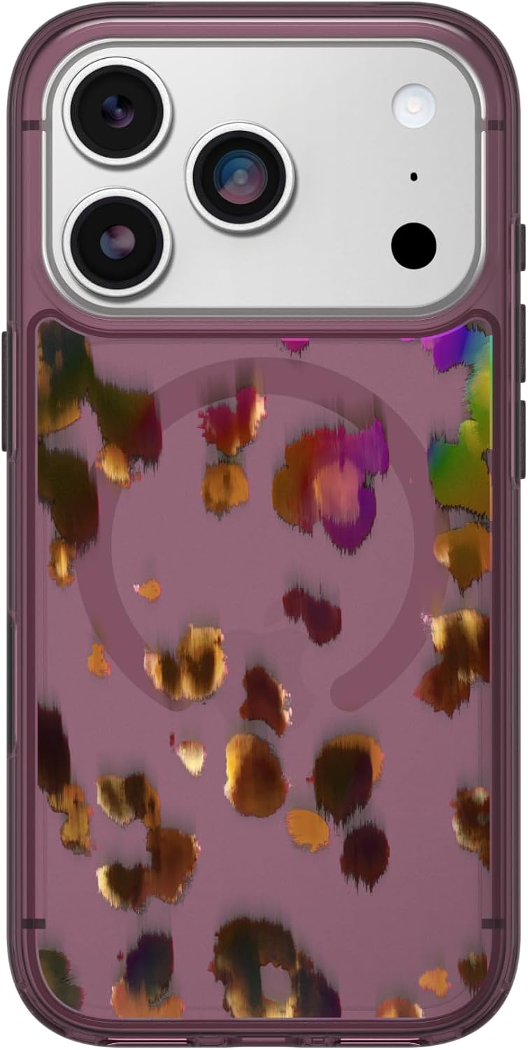 Detalle de OtterBox Symmetryシリーズ iPhone 17 Pro用クリアケース、MagSafe対応・パープルミステリー