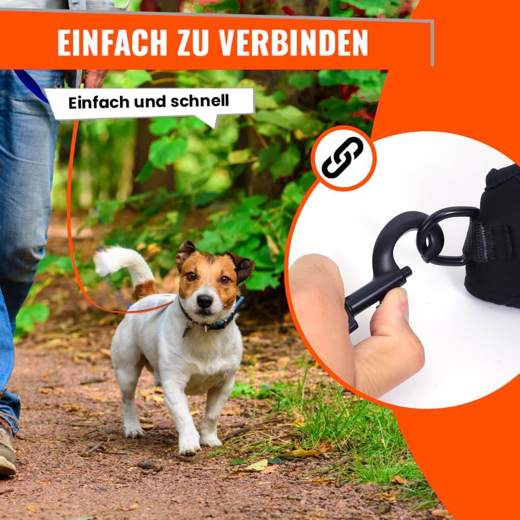 Detalle de Loutep Schleppleine für Hunde – lange Trainingsleine in 3–30 m
