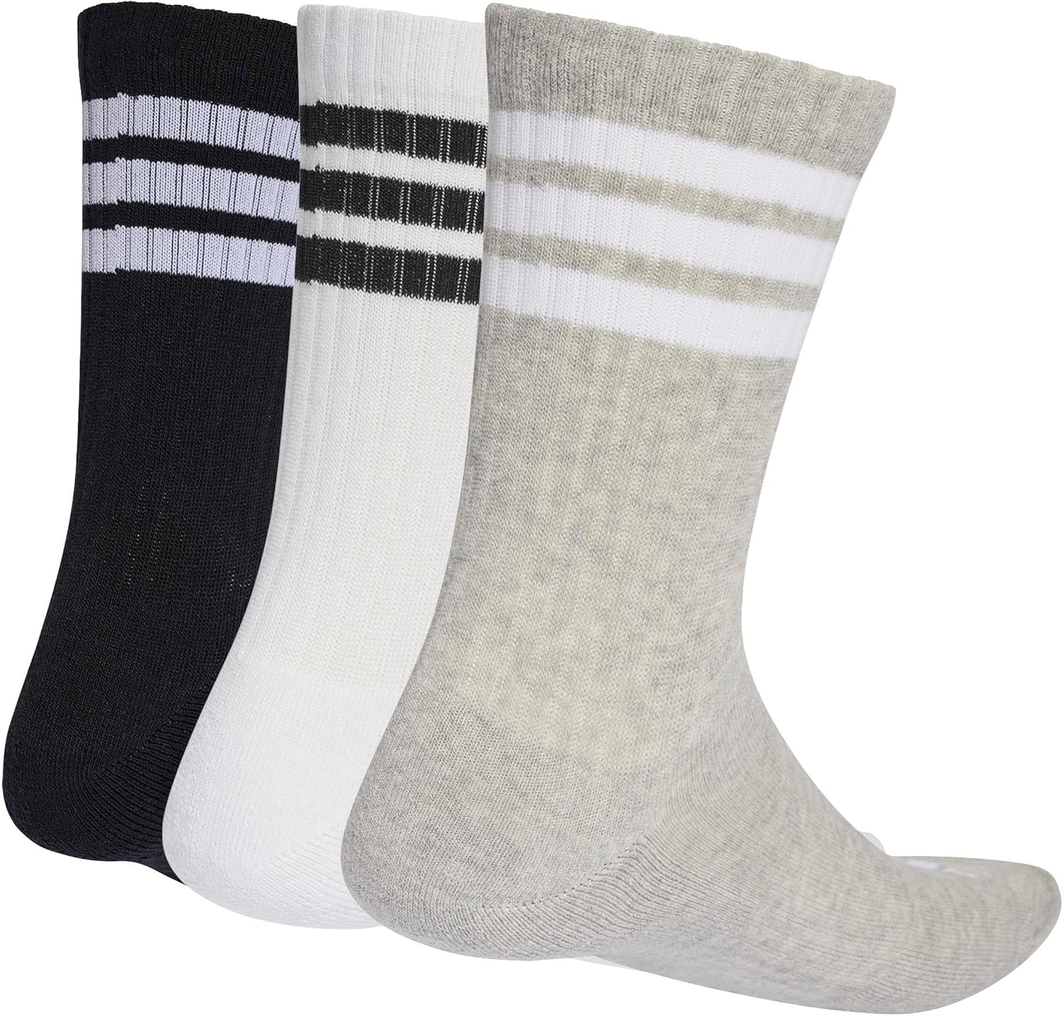 Thumbnail 2 de adidas Unisex 3-Stripes Cushioned Sportswear Crew Socken (3er-Pack)