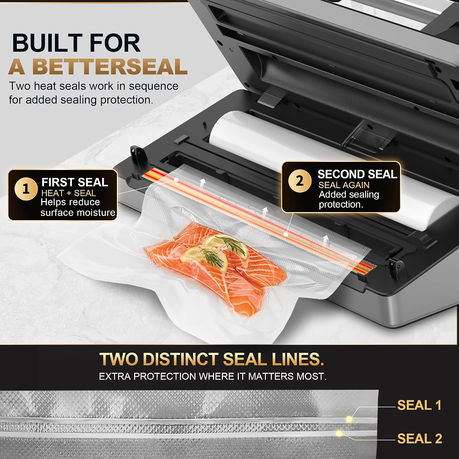 Thumbnail 3 de VacApex Vacuum Sealer with 17mm Dual Seal