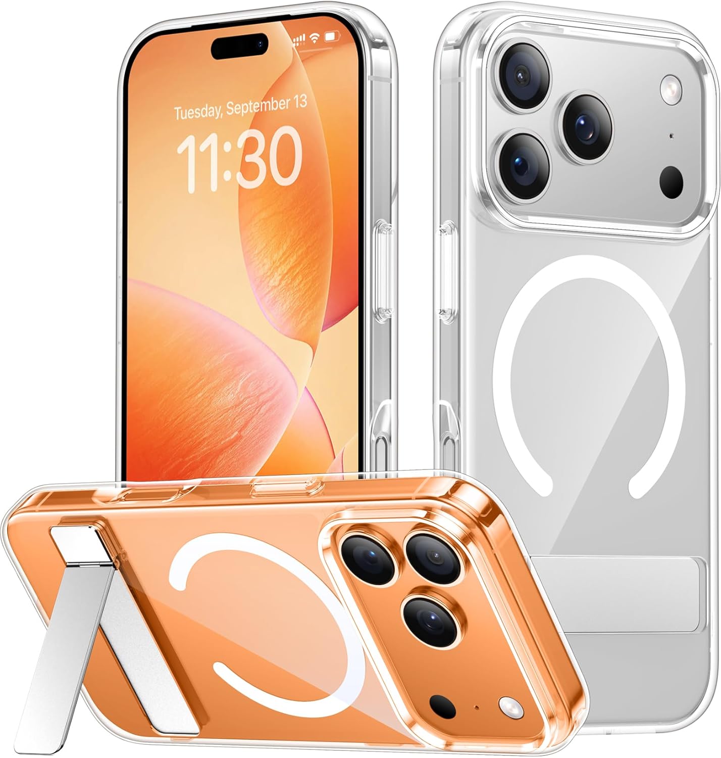 Detalle de SPIDERCASE iPhone 17 Pro Max magnetic clear case 6.9"