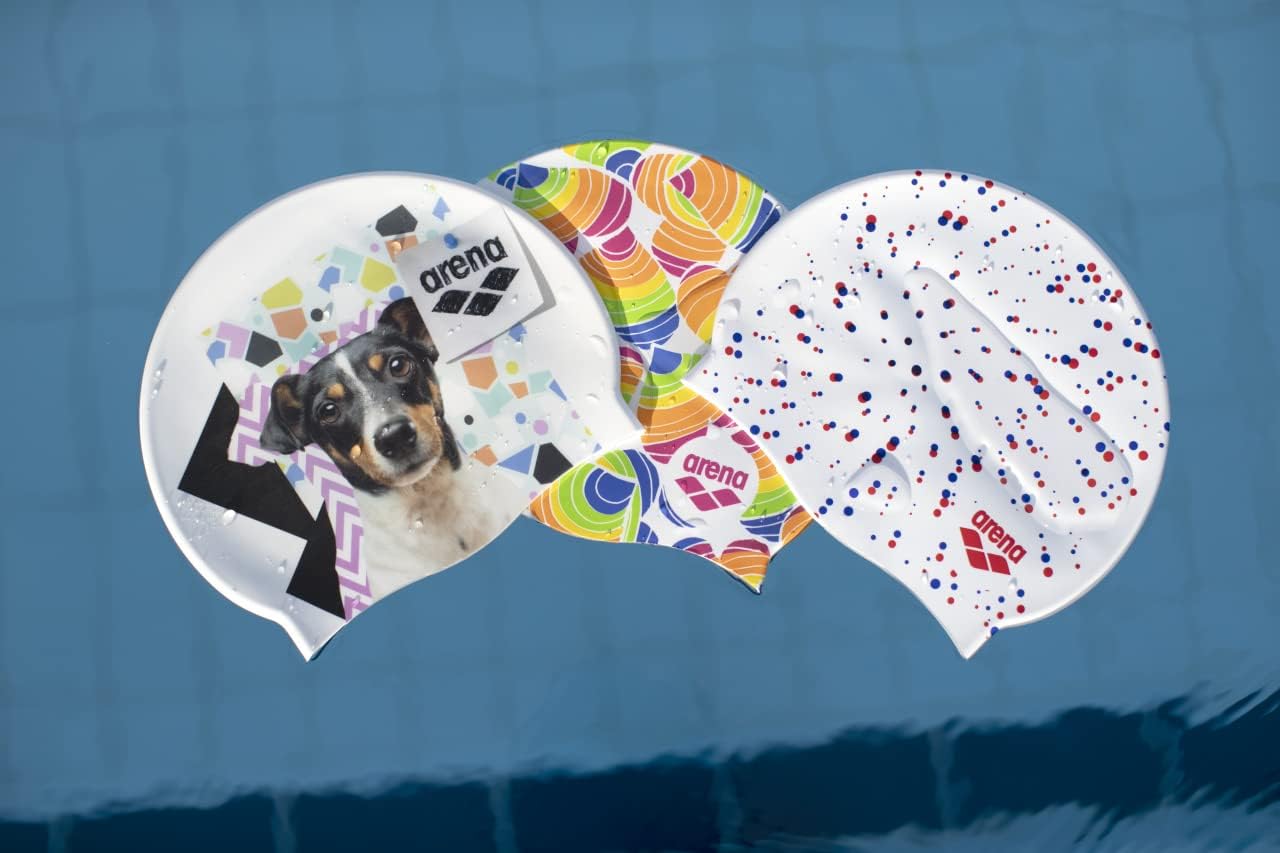 Thumbnail 2 de Arena Bonnet de bain adulte Pop Art — Silicone, confort et maintien fiable pour le fitness