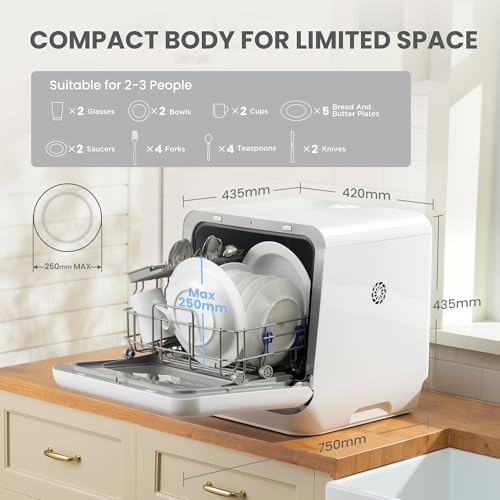 Detalle 2 de COMFEE' Table Top Dishwasher: Compact, no-plumbing countertop solution for singles & couples