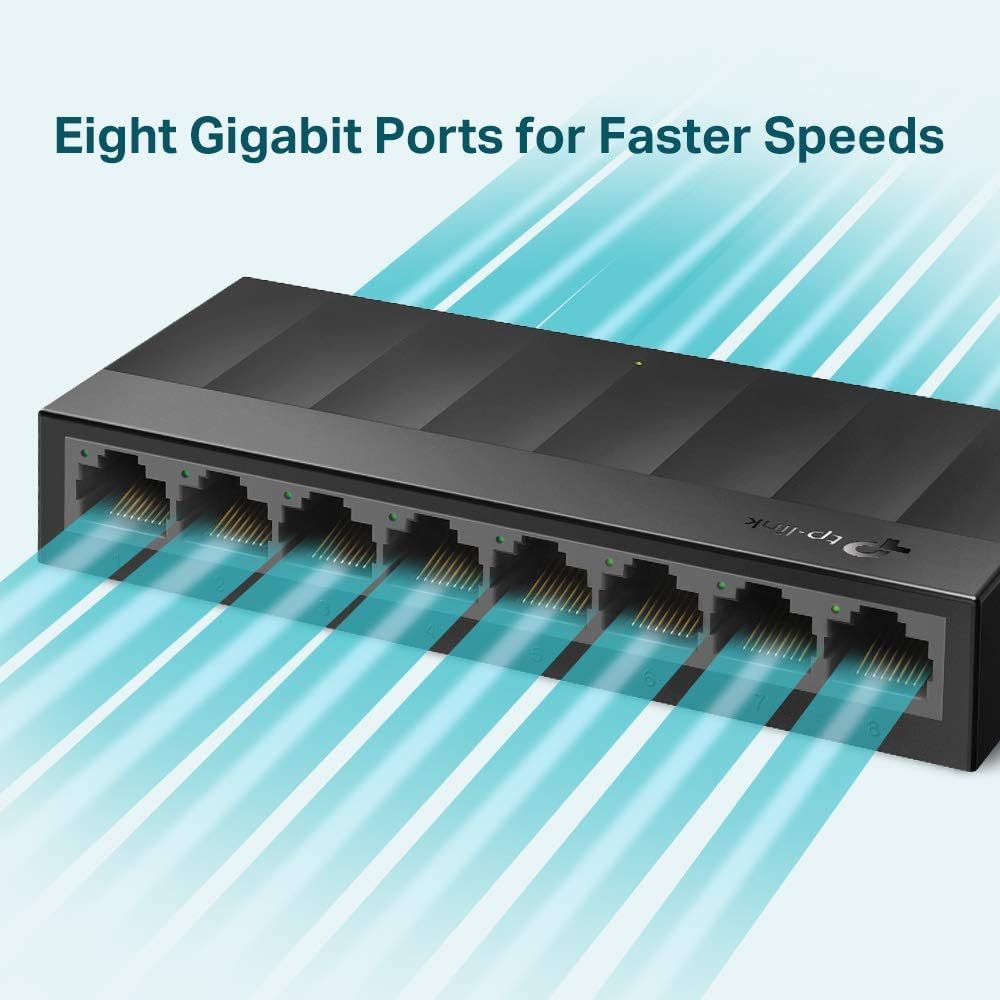 Detalle de TP-Link LS1008G 8-Port Gigabit Switch