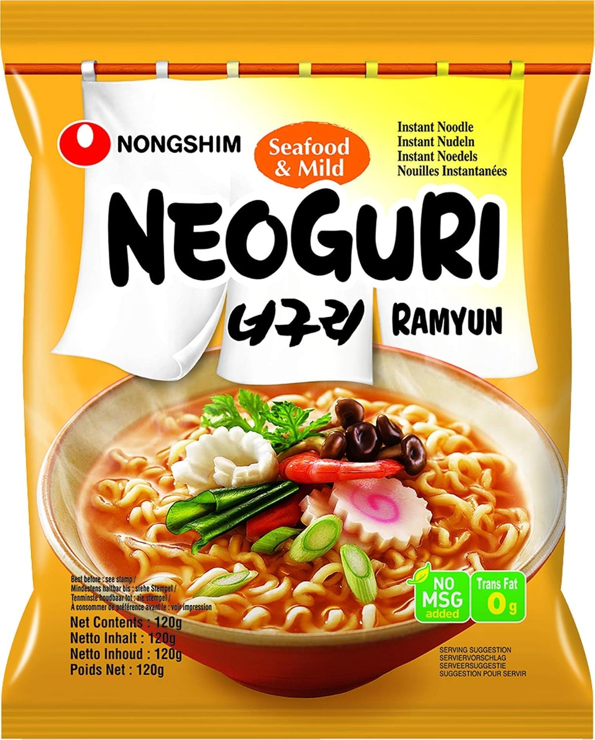 Detalle 1 de NONGSHIM Instant Nudeln Neoguri Mild – 1 x 120 g