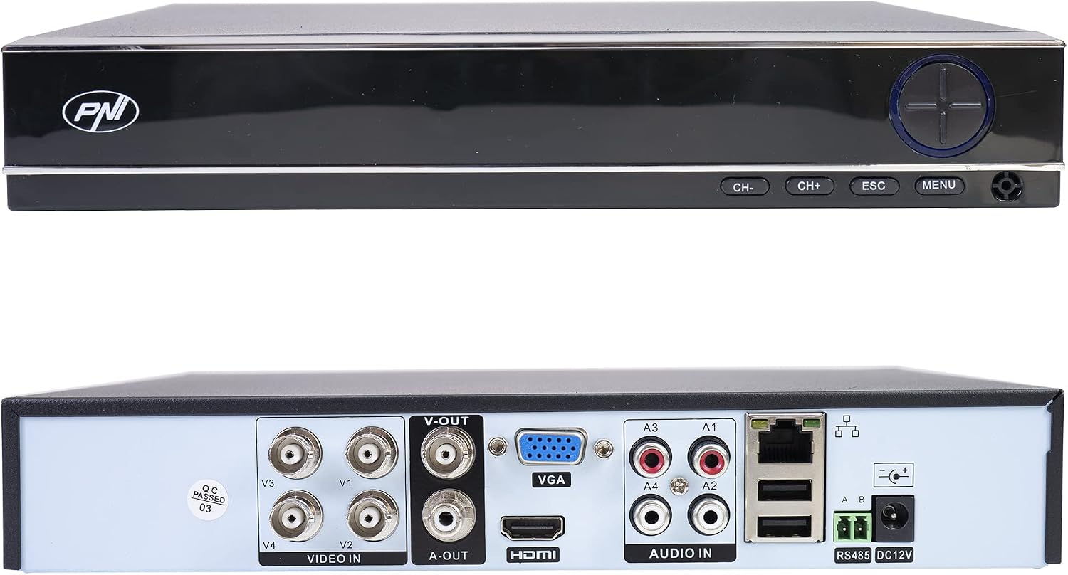Detalle de PNI PTZ1300 AHD CCTV Kit, 4 2 MP Cameras, IP66 and 30 m Night Vision