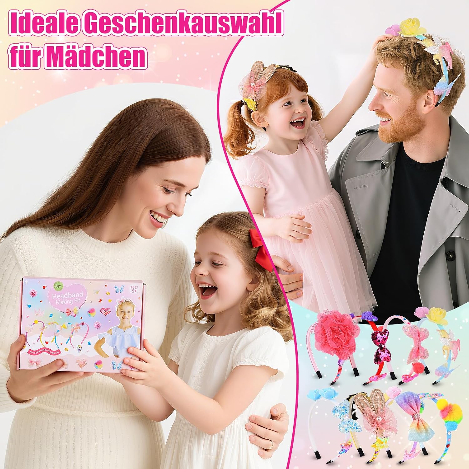 Thumbnail 6 de DIY Haarreifen Mädchen Bastelset 53-teilig