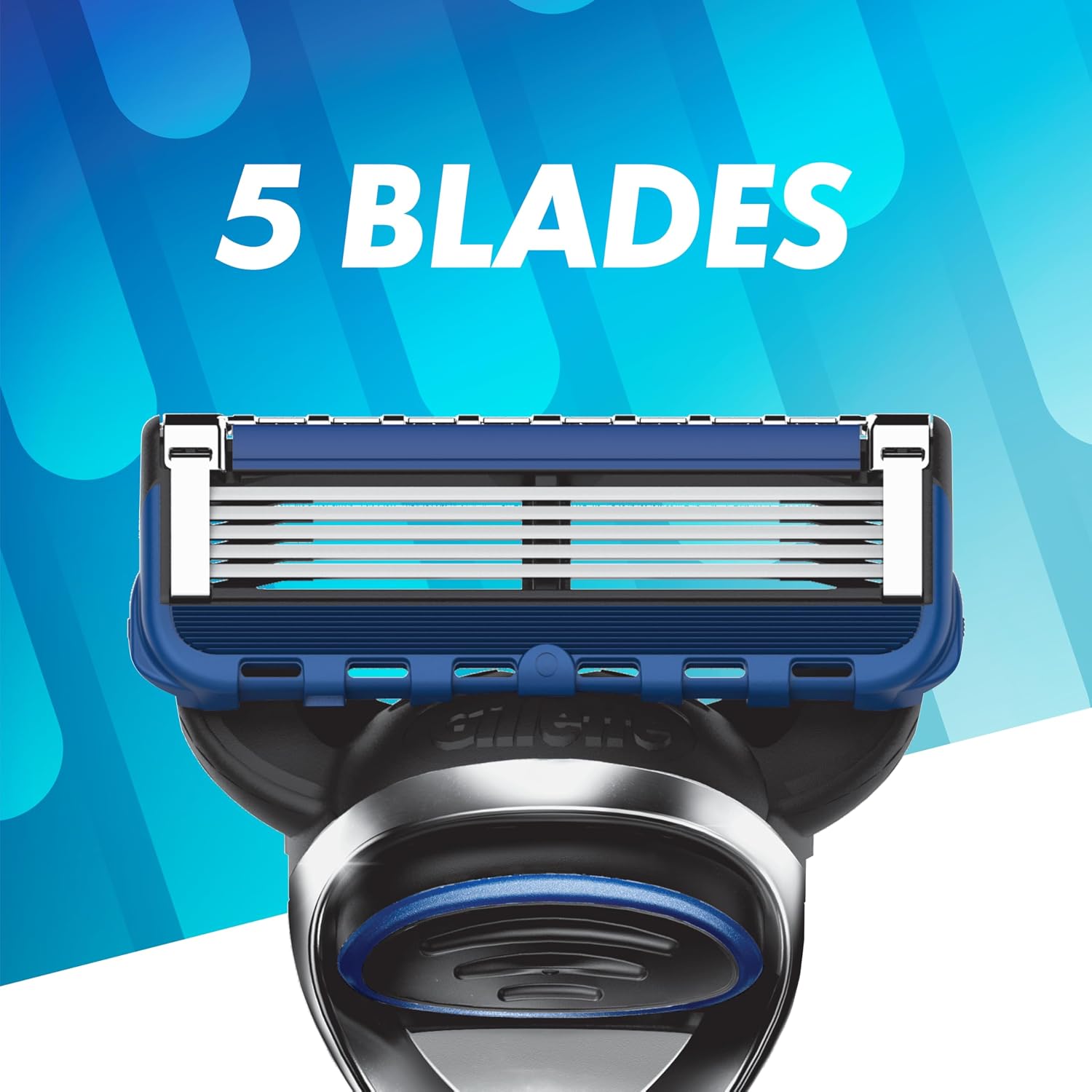 Detalle 2 de Gillette 5 Men's 5-Blade Razor Refills, 12 Count with Lubrication Strip