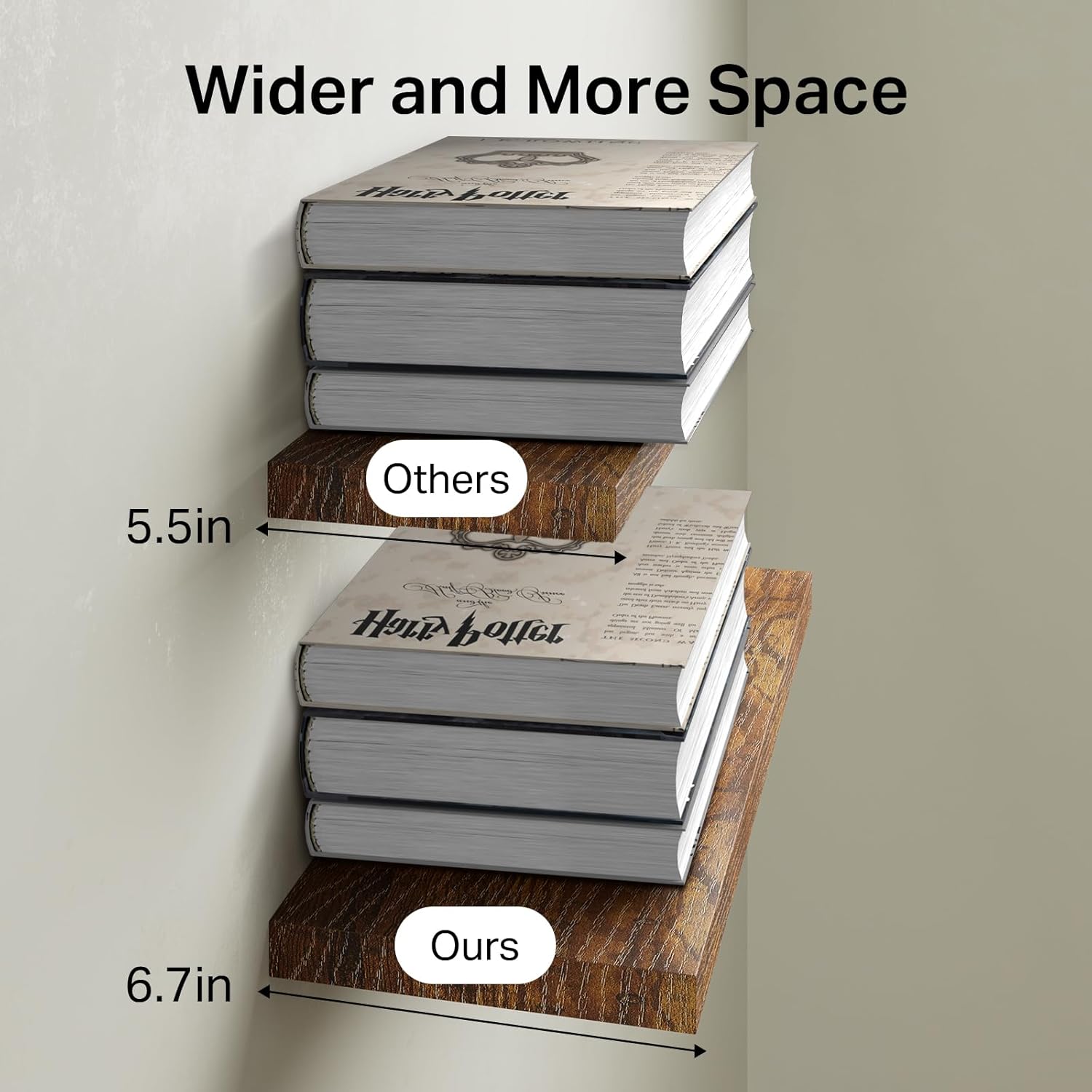 Thumbnail 6 de BAYKA 22.5-inch Floating Shelves