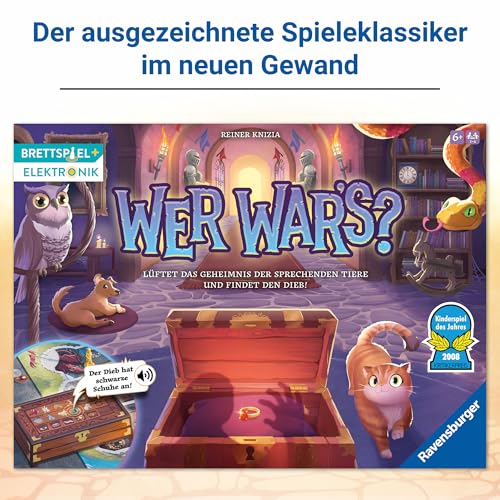 Detalle de Ravensburger Wer War's? – Gesellschafts- und Familienspiel ab 6 Jahren (2–4 Spieler)