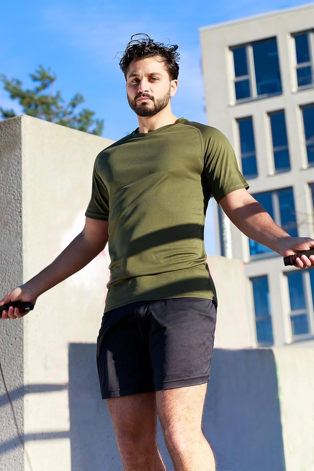 Thumbnail 1 de Gaiatiger 3/5 Pack Gym Shirts for Men – Quick-dry, breathable reflective running tops