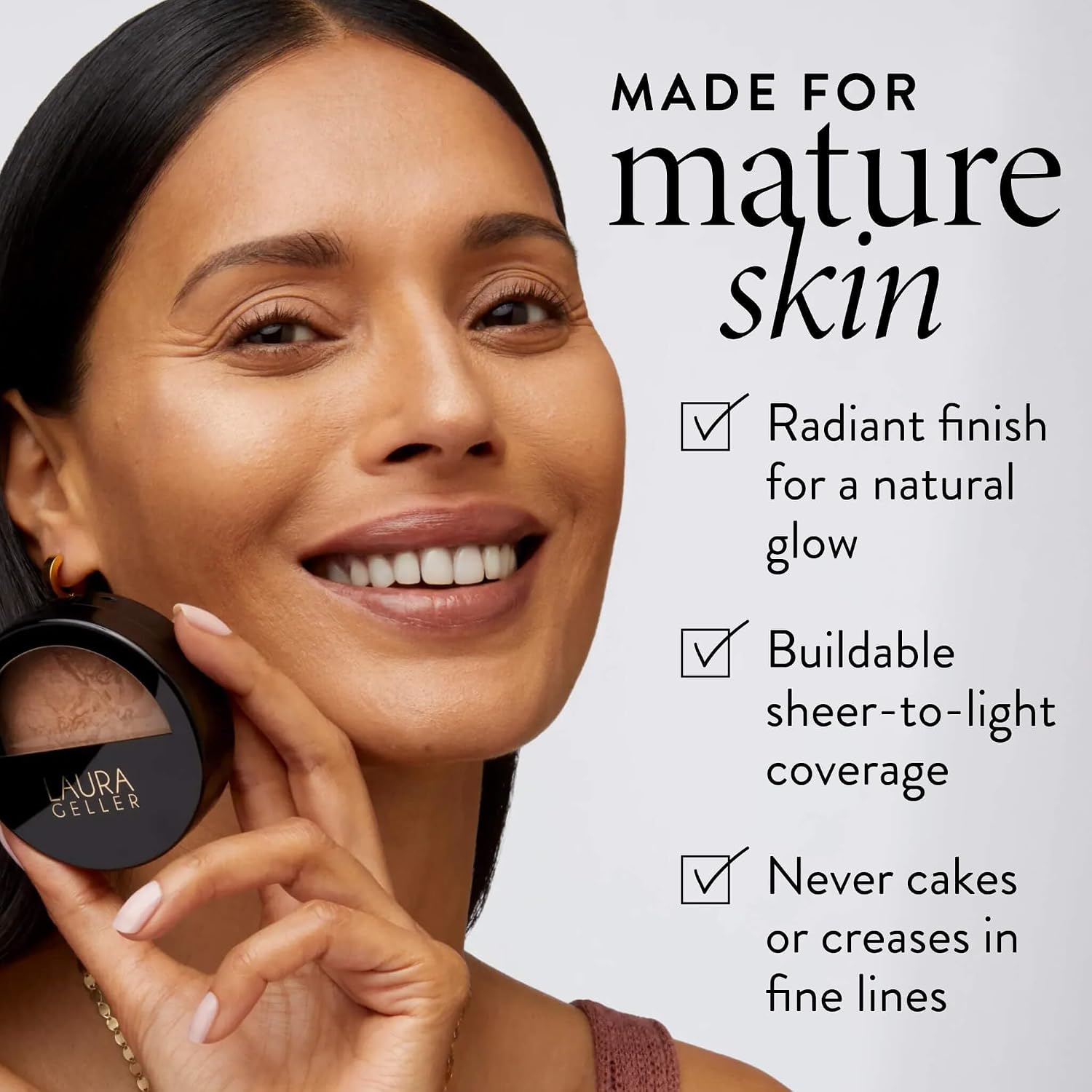Detalle de Laura Geller New York Baked Balance-N-Glow Base Illumination Foundation Medium Coverage ๐
