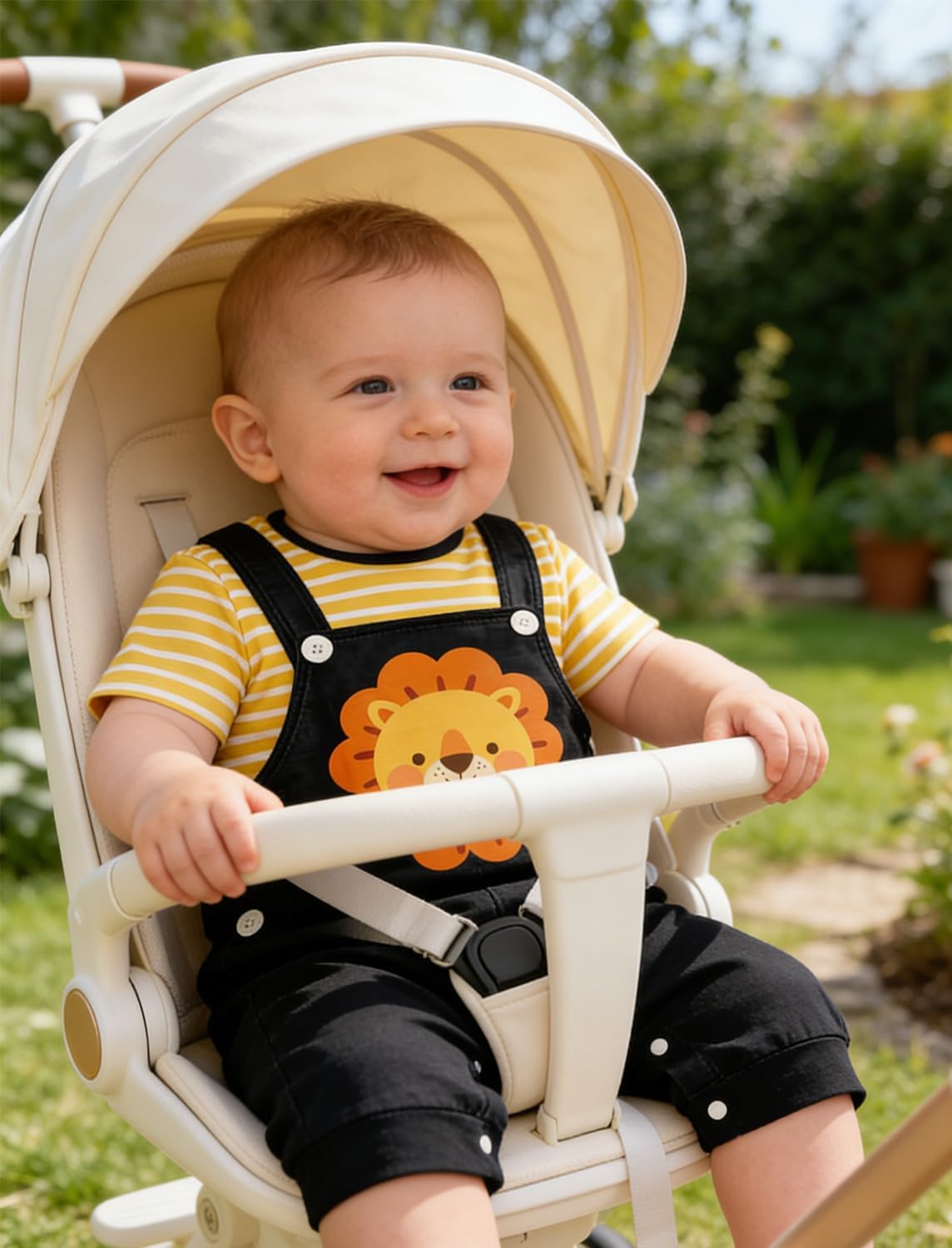 Thumbnail 2 de SFreeBo Infant 2-Piece Baby Boys Romper & Dungarees Set