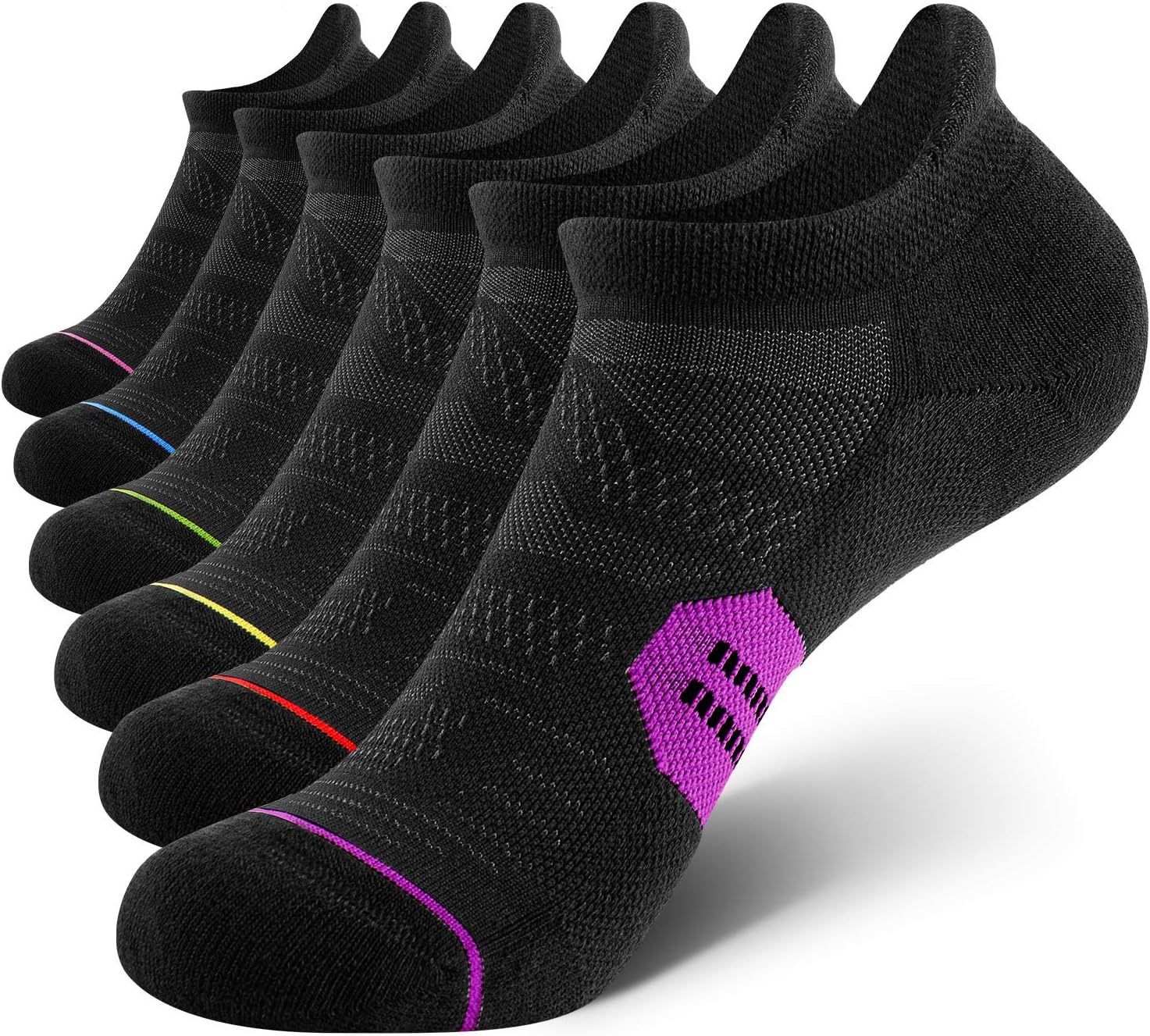 Thumbnail 5 de CS CELERSPORT 6 Pack Ankle Running Socks — Cushioned